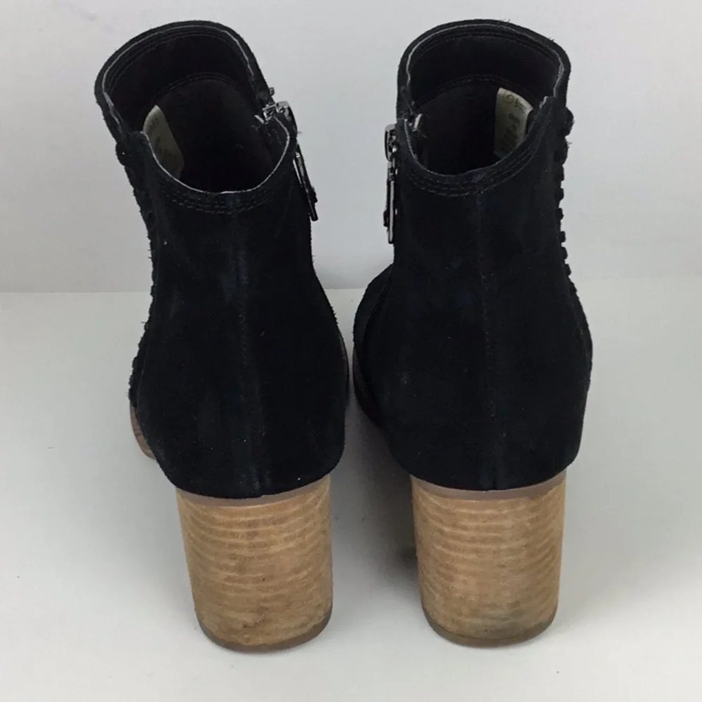 Blondo Suede Ankle Boots Block Heel Waterproof Chunky 9.5